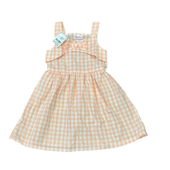Little Lass Other - Girls Sleeveless Plaid Dress 5T